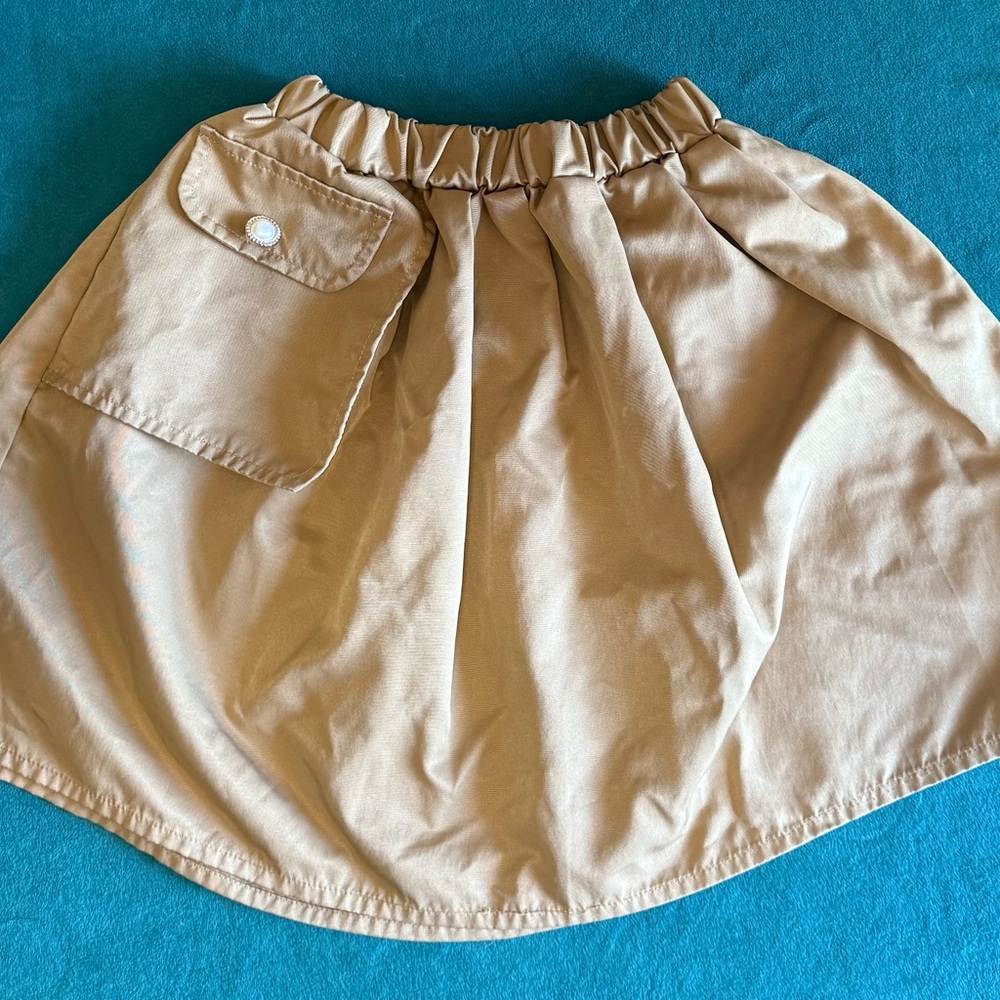 Tan Women's Skirt with Pocket